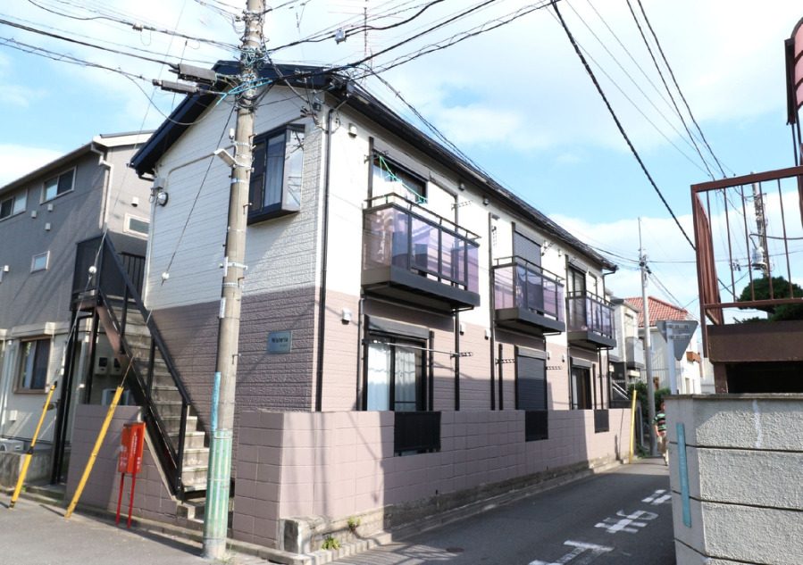都立家政駅徒歩5分 木造 中野区若宮3丁目のアパート 外観
