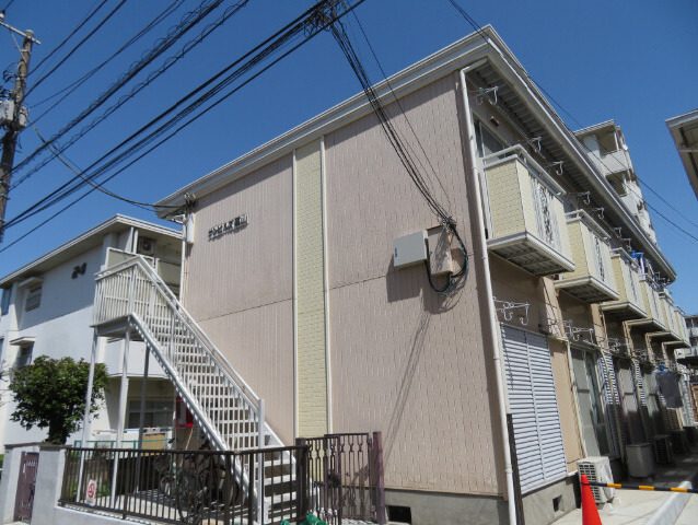 東急世田谷線宮の坂駅 軽量鉄骨 世田谷区桜丘2丁目のアパート 外観