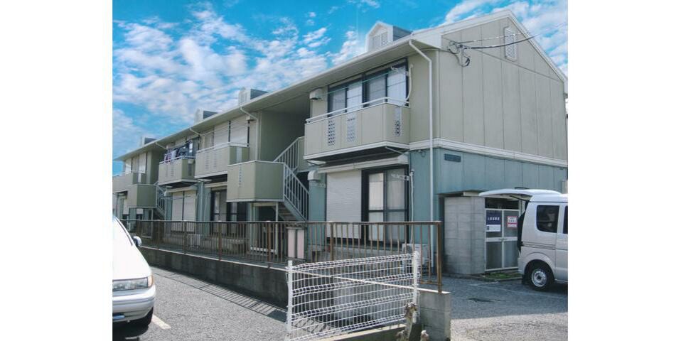 東武野田線愛宕駅 軽量鉄骨 野田市堤台のアパート 外観