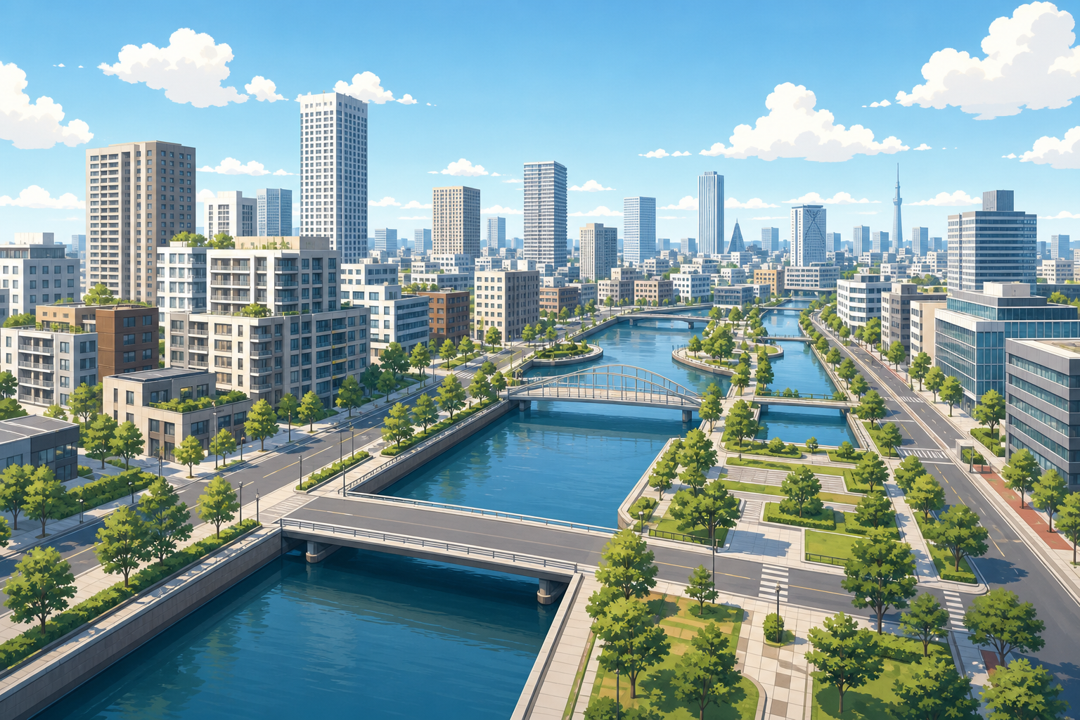 江東区の街並みイメージ