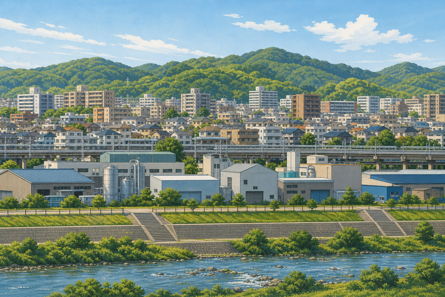 日野市の街並みイメージ