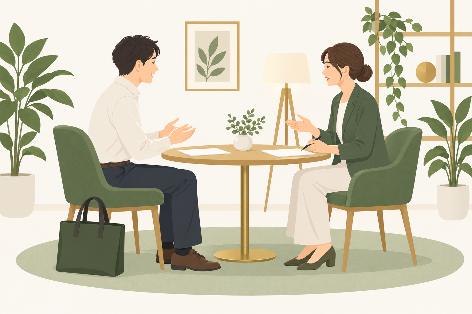 働きながら暮らしの相談をする人